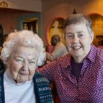 Julia with Grandmother Julee at Lucky Key Chinese Restaurant in Tucker, December 31, 2019