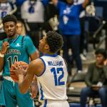 Kane Williams shoots a freethrow