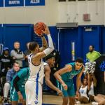 Senior Damon Wilson shoots a freethrow