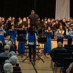 Atlanta Metro Youth Flute Choir performs "Stars and Stripes Forever" with Peachtree Symphonic Winds at Simpsonwood UMC on February 23, 2020