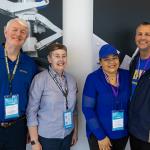Edgar and Julia with Jacob's parents Gena and Darren at Parents Weekend at Embry-Riddle Aeronautical University, February 1, 2020