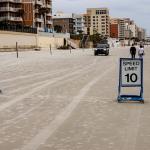 Vehicles on the beach at Port Orange