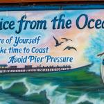 Sign on Crabby Joe's Deck & Grill pier