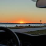 Sunset from Merritt Island causeway approach