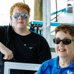 Sam and Julia on Sunset Eco Tour boat