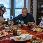 Matthew, Gil and Struby at Thanksgiving lunch