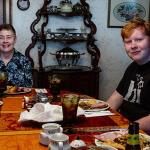 Julia and Sam at Thanksgiving lunch
