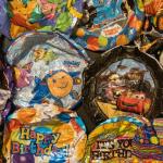 Birthday balloons from over the years